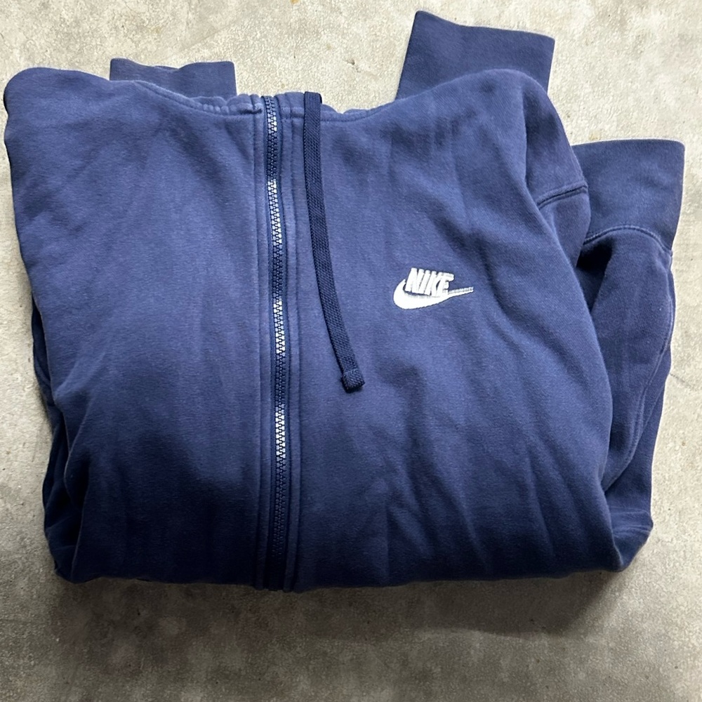 Nike Navy Full-Zip Sweatshirt